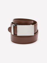 Leather Belt with Plate Buckle rw&co Special Offer