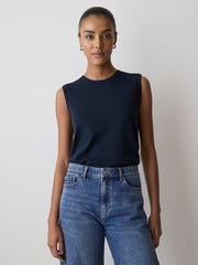 Sleeveless Scoop-Neck Sweater rw&co On Sale