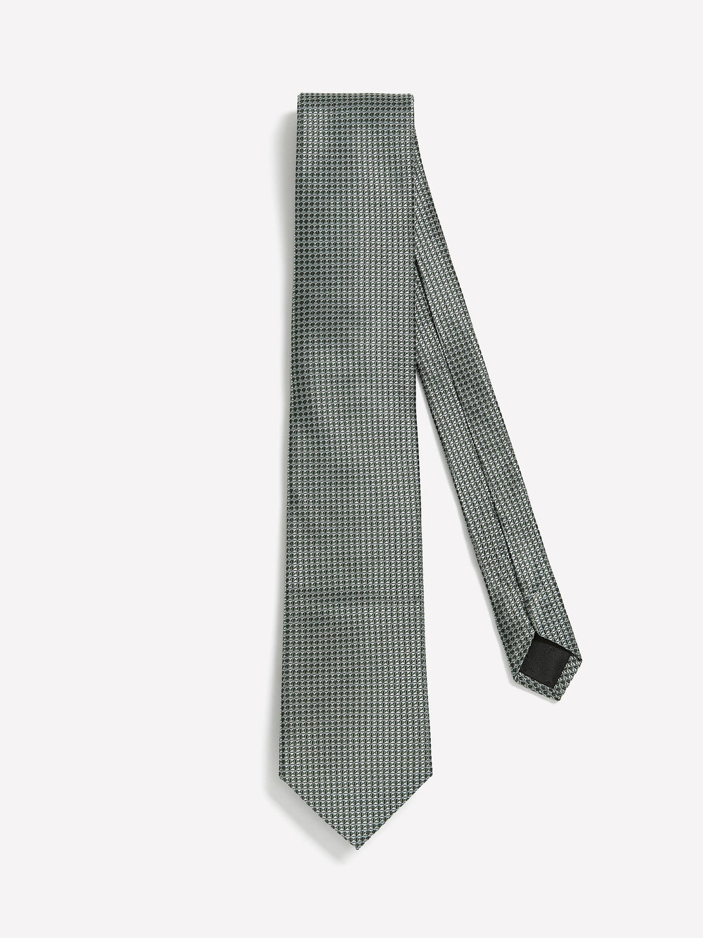 Mint Regular Tie with Geometric Pattern rw&co Great Value Deal