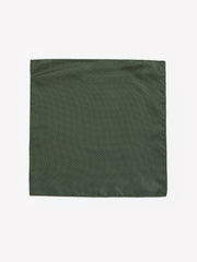 Dark Green Handkerchief with Square Geometric Pattern rw&co On Sale