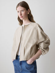 Short Twill Jacket with Cinched Waist rw&co Exclusive Sale Price