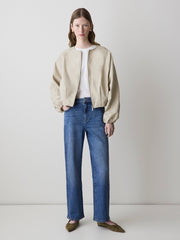 Short Twill Jacket with Cinched Waist rw&co Exclusive Sale Price