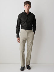 Slim-Fit Sateen Dress Shirt with Geo Pattern rw&co Special Promo Price
