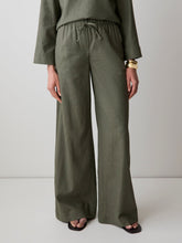 Linen Mid-Rise Wide-Leg Pant rw&co Great Value Deal