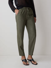 Linen Mid-Rise Tapered-Leg Jogger Pant rw&co Special Promo Price