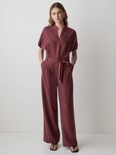 Short-Sleeve Wide-Leg Jumpsuit with Cut-Out Detail rw&co Exclusive Sale Price