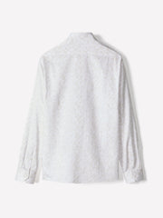 Regular-Fit Dress Shirt with Abstract Floral Pattern rw&co Limited Time Discount