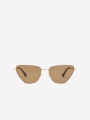 Cat Eye Metal Sunglasses rw&co On Sale