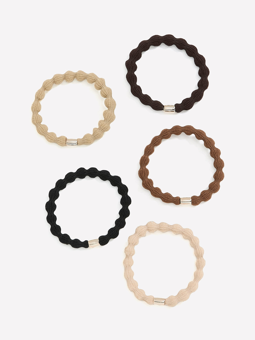 Bubble Hair Elastics - Set of 5 rw&co Great Value Deal