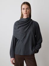 Long-Sleeve Popover Blouse with Scarf Neckline rw&co Great Value Deal