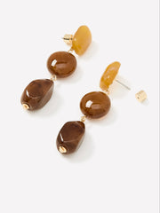 Earrings with Resin-Stone Pendants rw&co On Sale