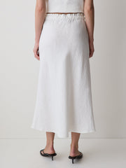 Linen Straight Midi Skirt rw&co Special Promo Price