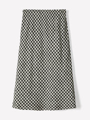 Linen-Blend Straight Midi Skirt rw&co On Sale