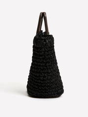 Straw Handbag with Square Handle rw&co Special Promo Price