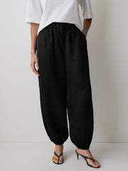 Satin High-Rise Balloon-Leg Pant rw&co Great Value Deal
