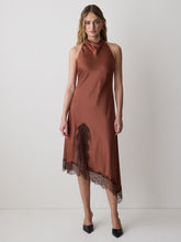 Sleeveless Cowl-Neck Dress with Asymmetrical Hem rw&co Special Offer