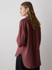 Short-Sleeve Blouse with Shirt Collar rw&co Limited Time Discount