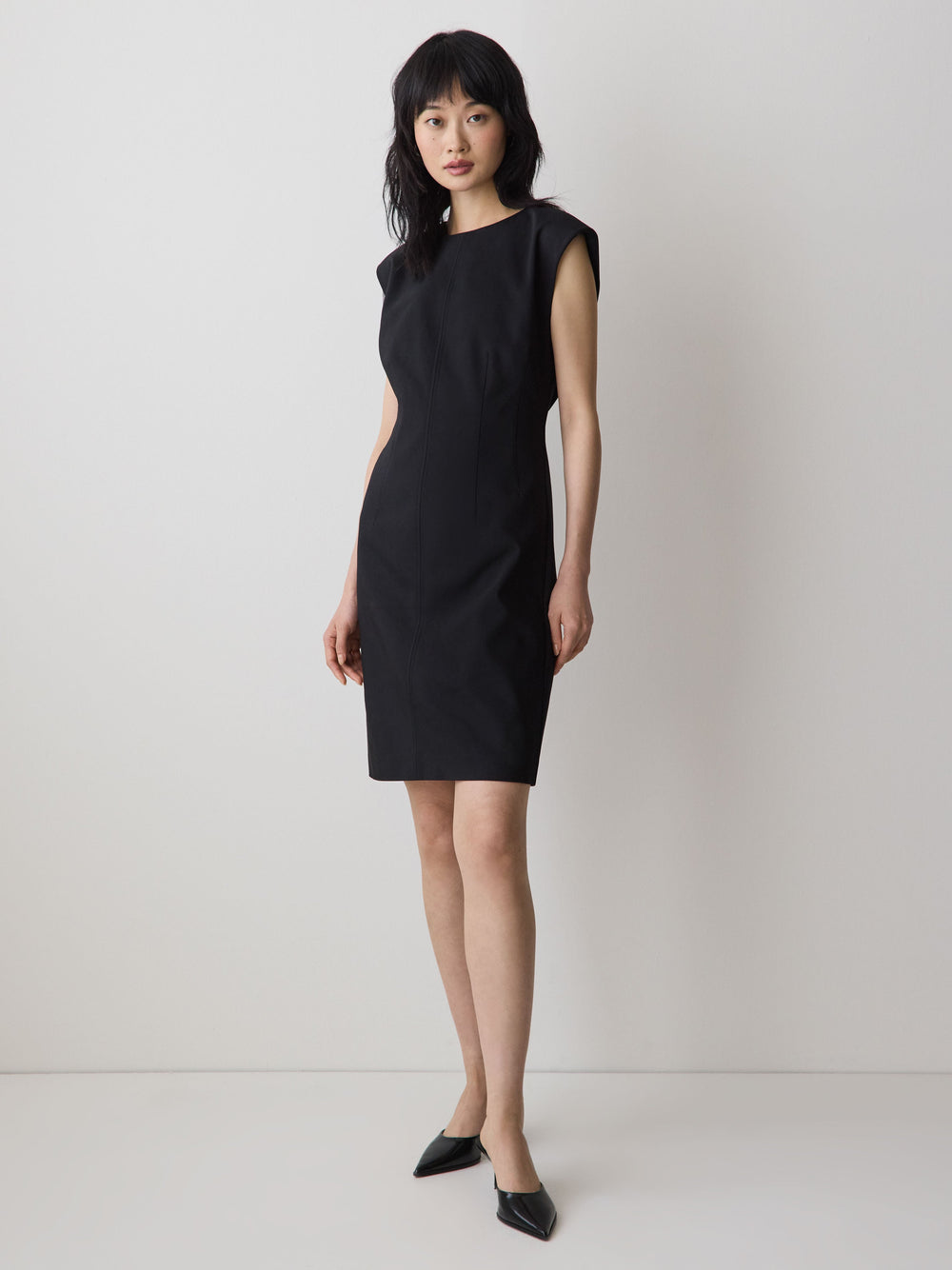 Sleeveless Crew-Neck Mini Dress rw&co Special Promo Price