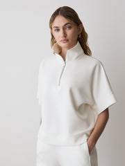 Half-Zip Mock-Neck Top rw&co Limited Time Discount