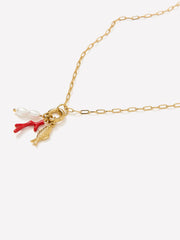 Carabiner Necklace with Charms rw&co Exclusive Sale Price