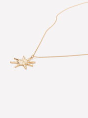 Long Necklace with Sun Pendant rw&co On Sale