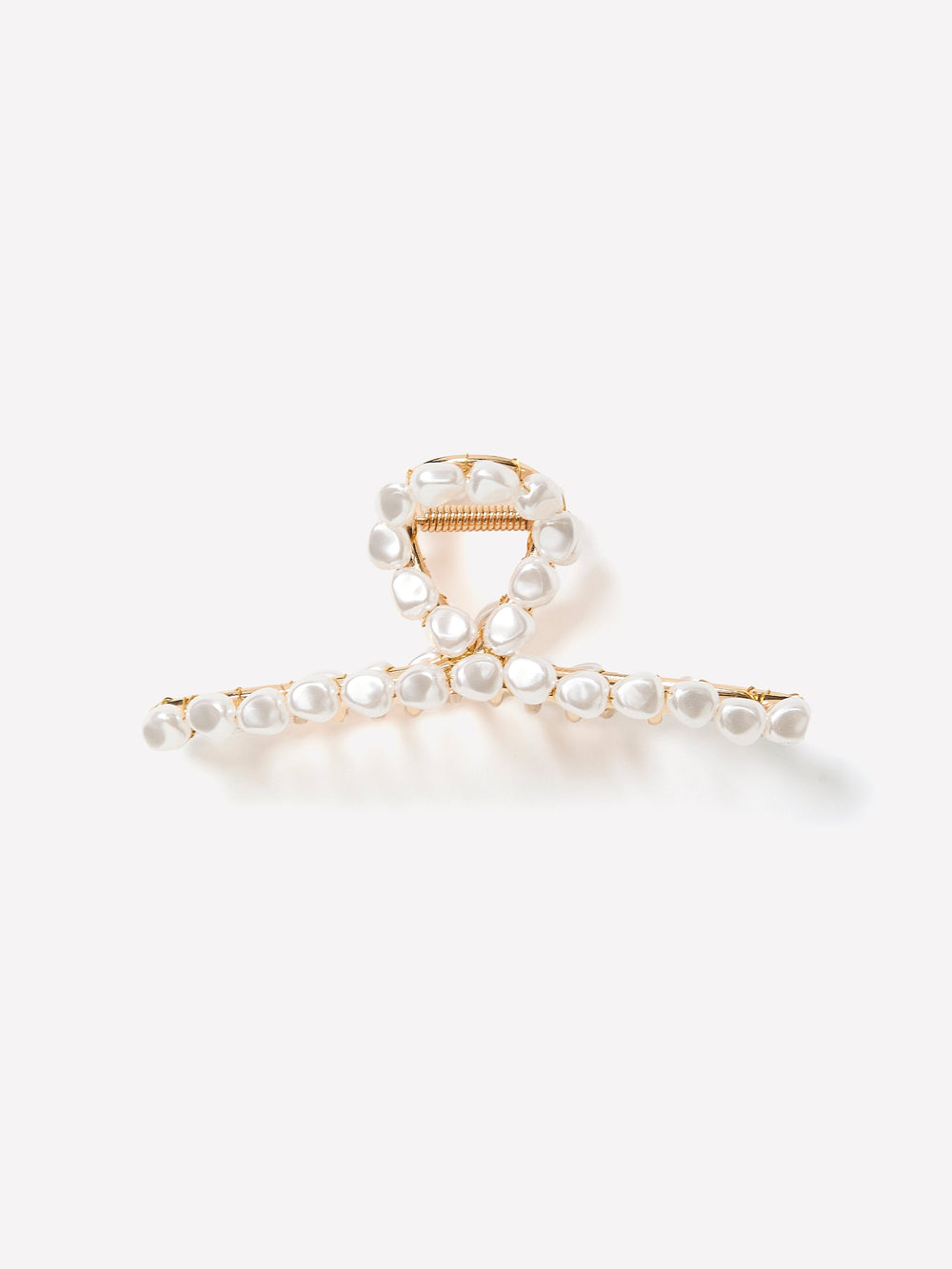 Metal Hair Gripper with Pearls rw&co Special Offer