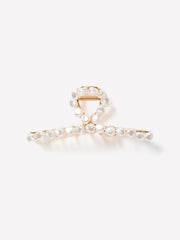 Metal Hair Gripper with Pearls rw&co Special Offer