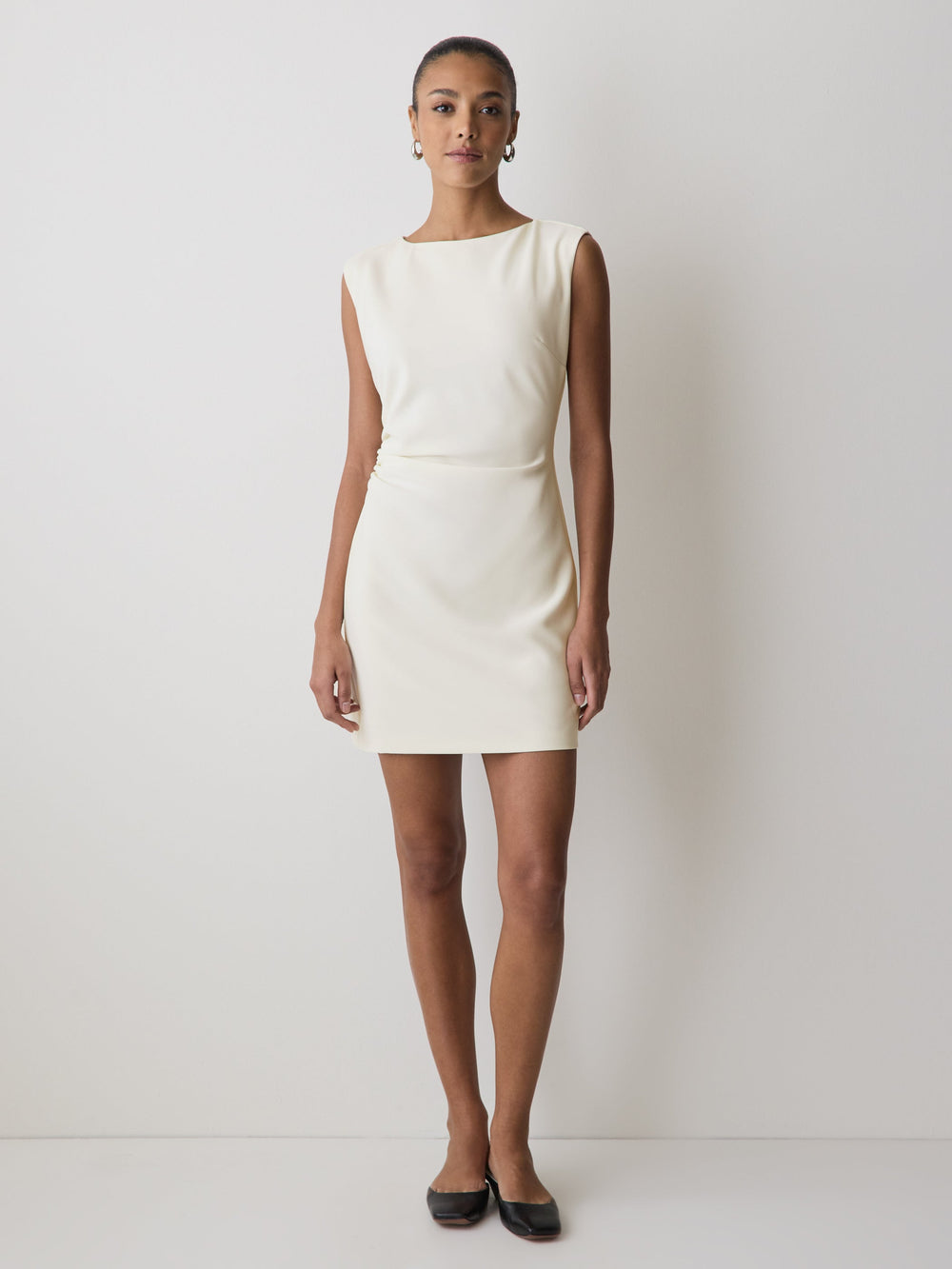 Sleeveless Crew-Neck Mini Dress rw&co On Sale