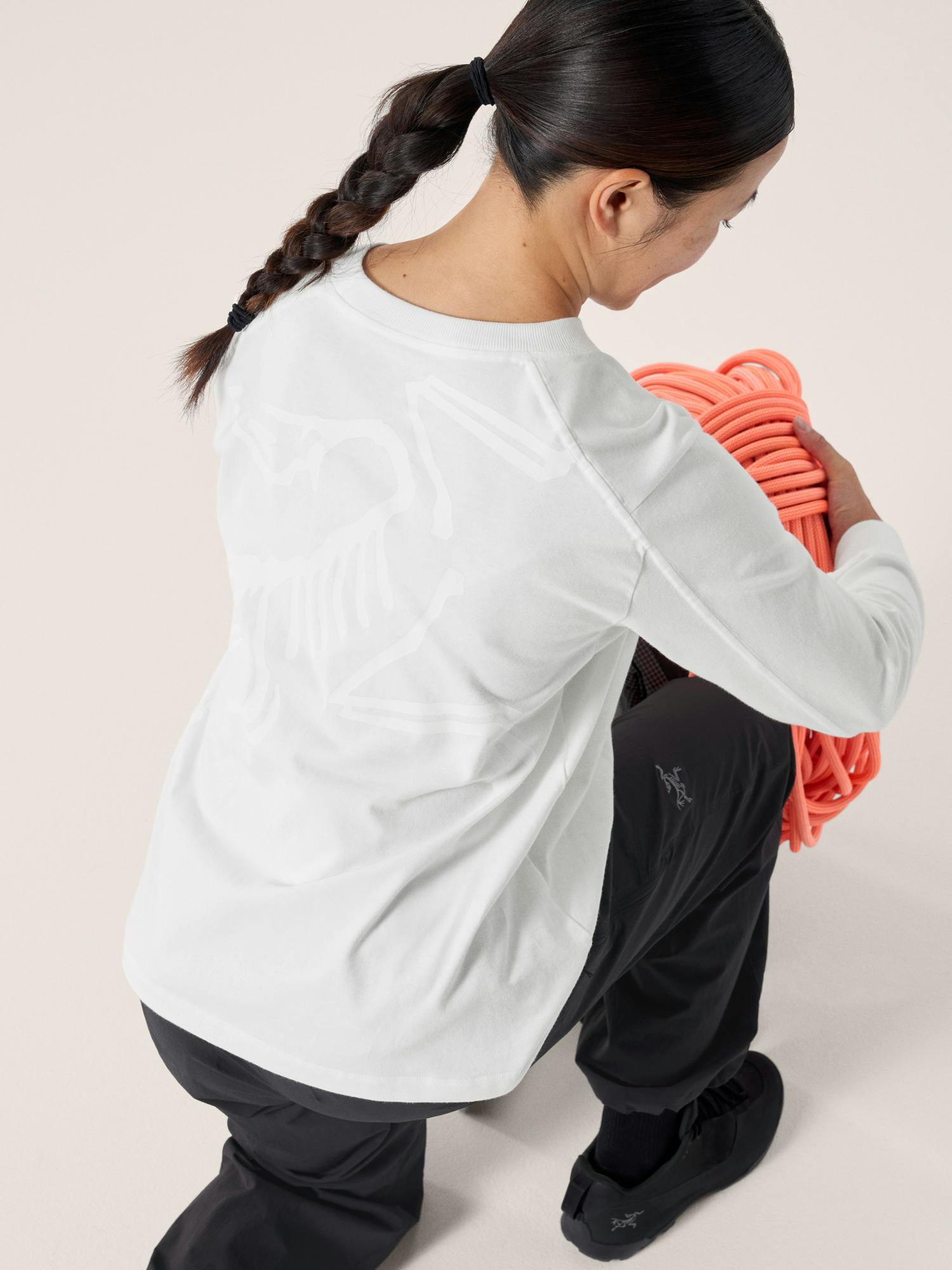 Arcteryx Kragg Cotton Bird Crew Neck Shirt LS Women's