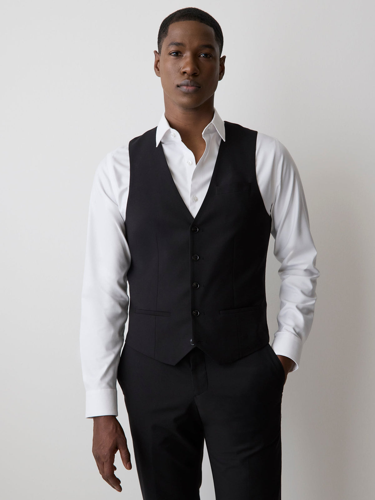 Wool-Blend Suiting Vest rw&co Exclusive Sale Price