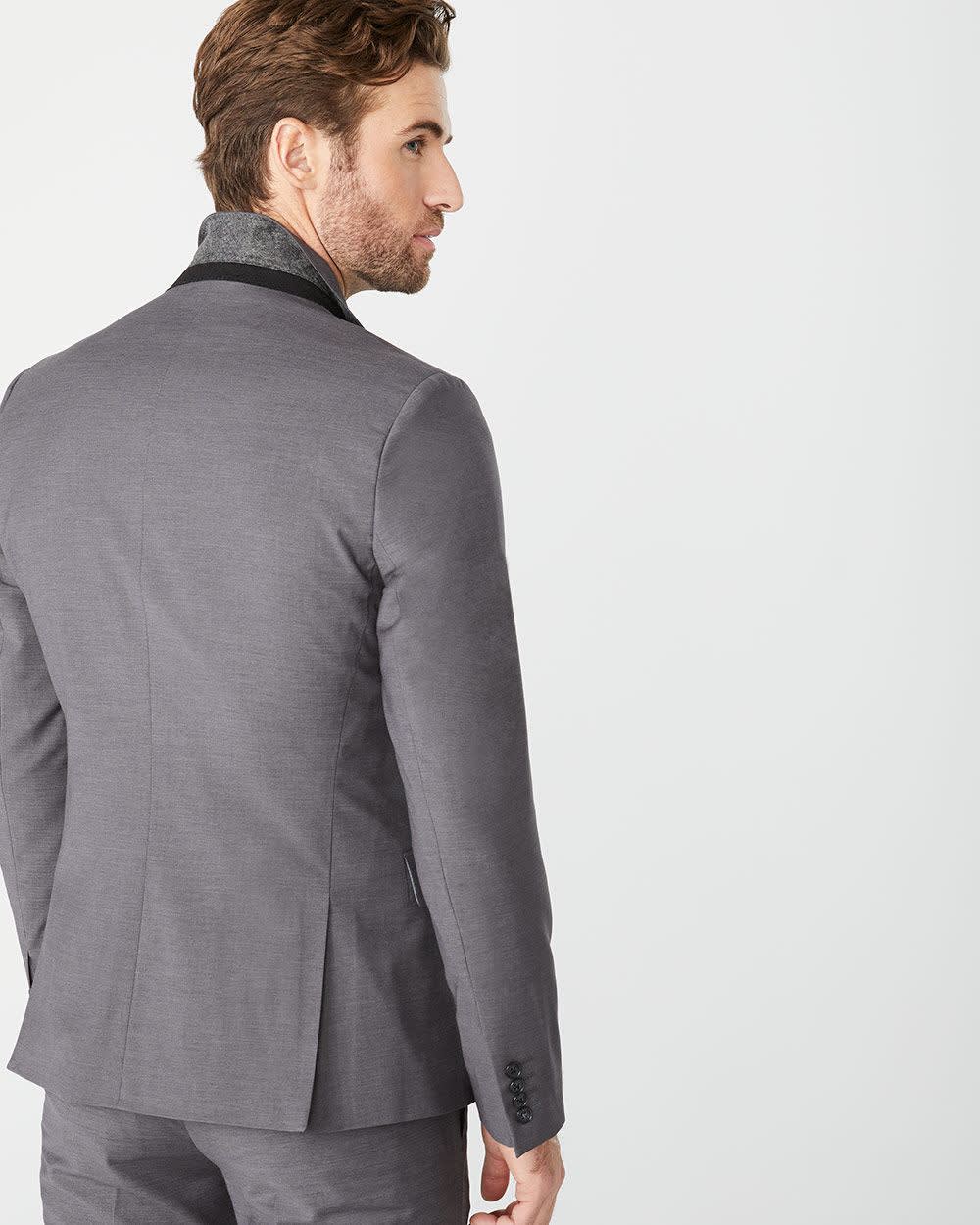 Essential Slim Fit Black Wool-Blend Suit Blazer rw&co Limited Time Discount