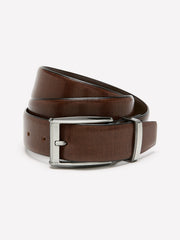 Textured Brown Leather Belt rw&co Exclusive Sale Price