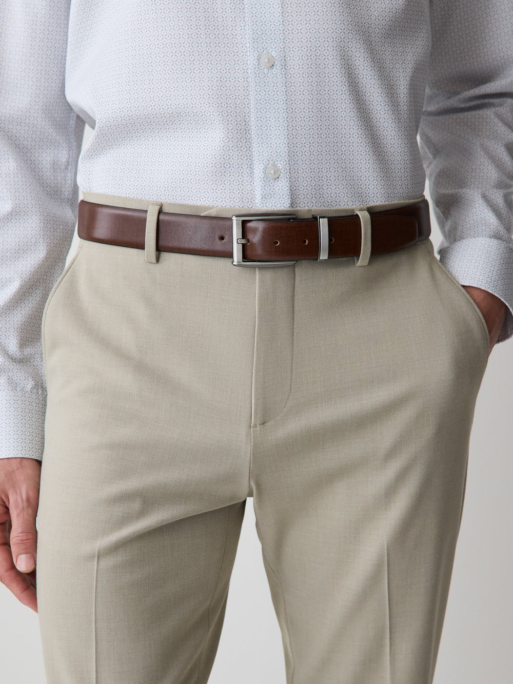 Textured Brown Leather Belt rw&co Exclusive Sale Price