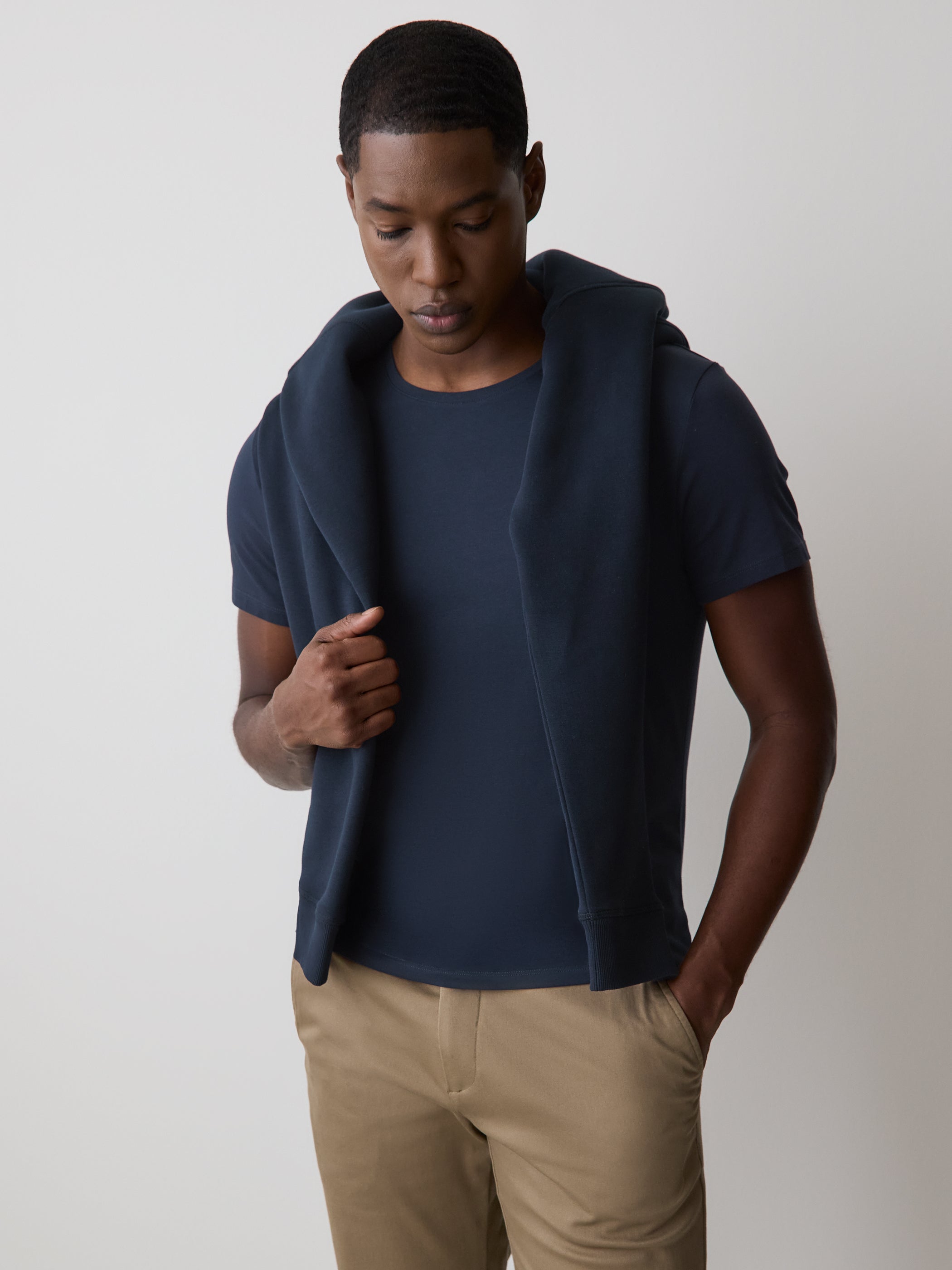 Supima Cotton (R) Crew-Neck T-Shirt rw&co Limited Time Discount
