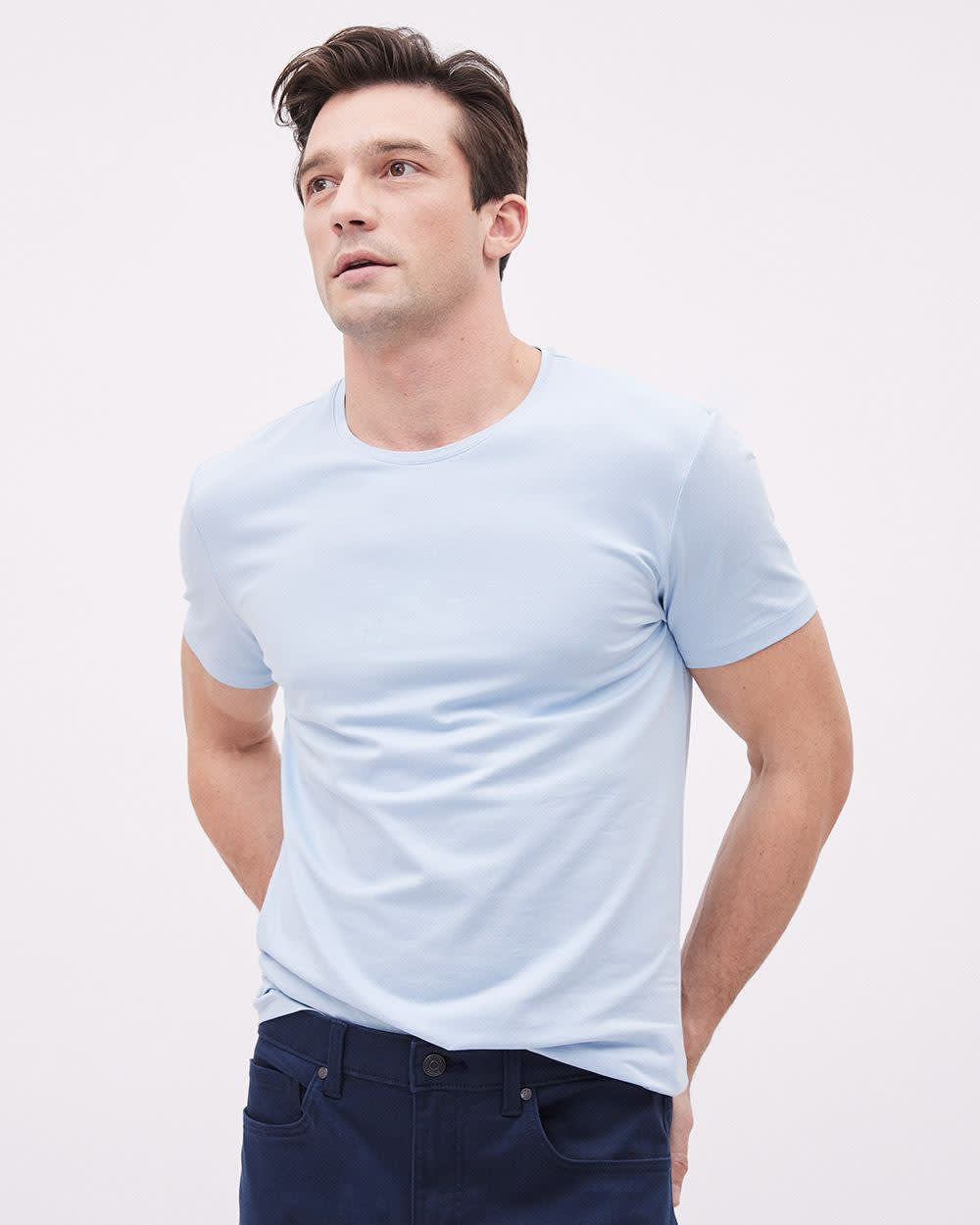 Supima Cotton (R) Crew-Neck T-Shirt rw&co Limited Time Discount