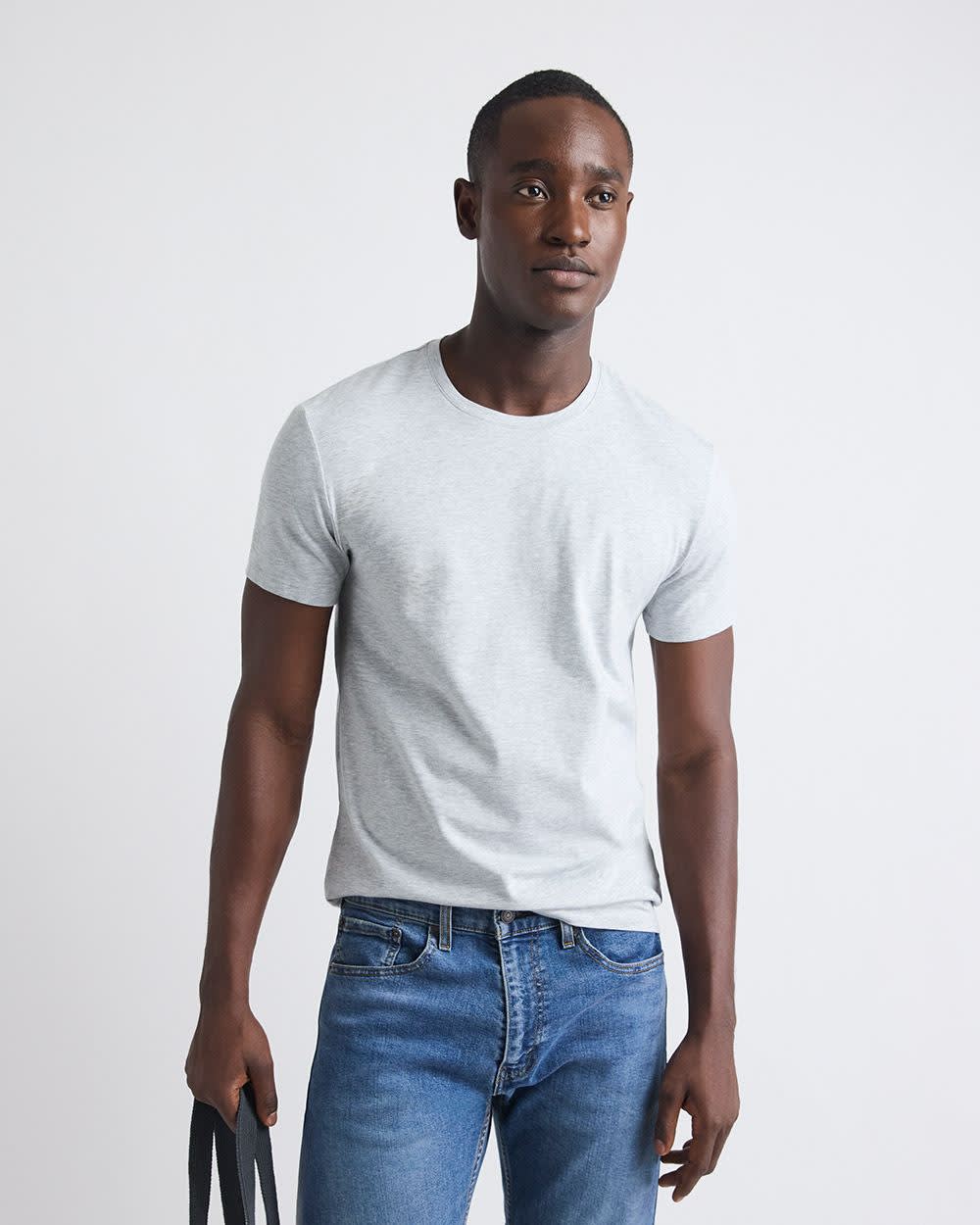 Supima Cotton (R) Crew-Neck T-Shirt rw&co Limited Time Discount
