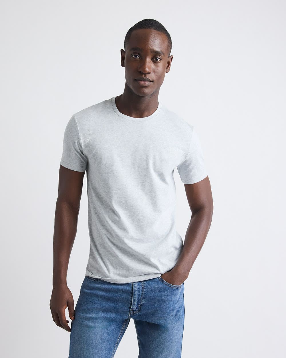 Supima Cotton (R) Crew-Neck T-Shirt rw&co Limited Time Discount