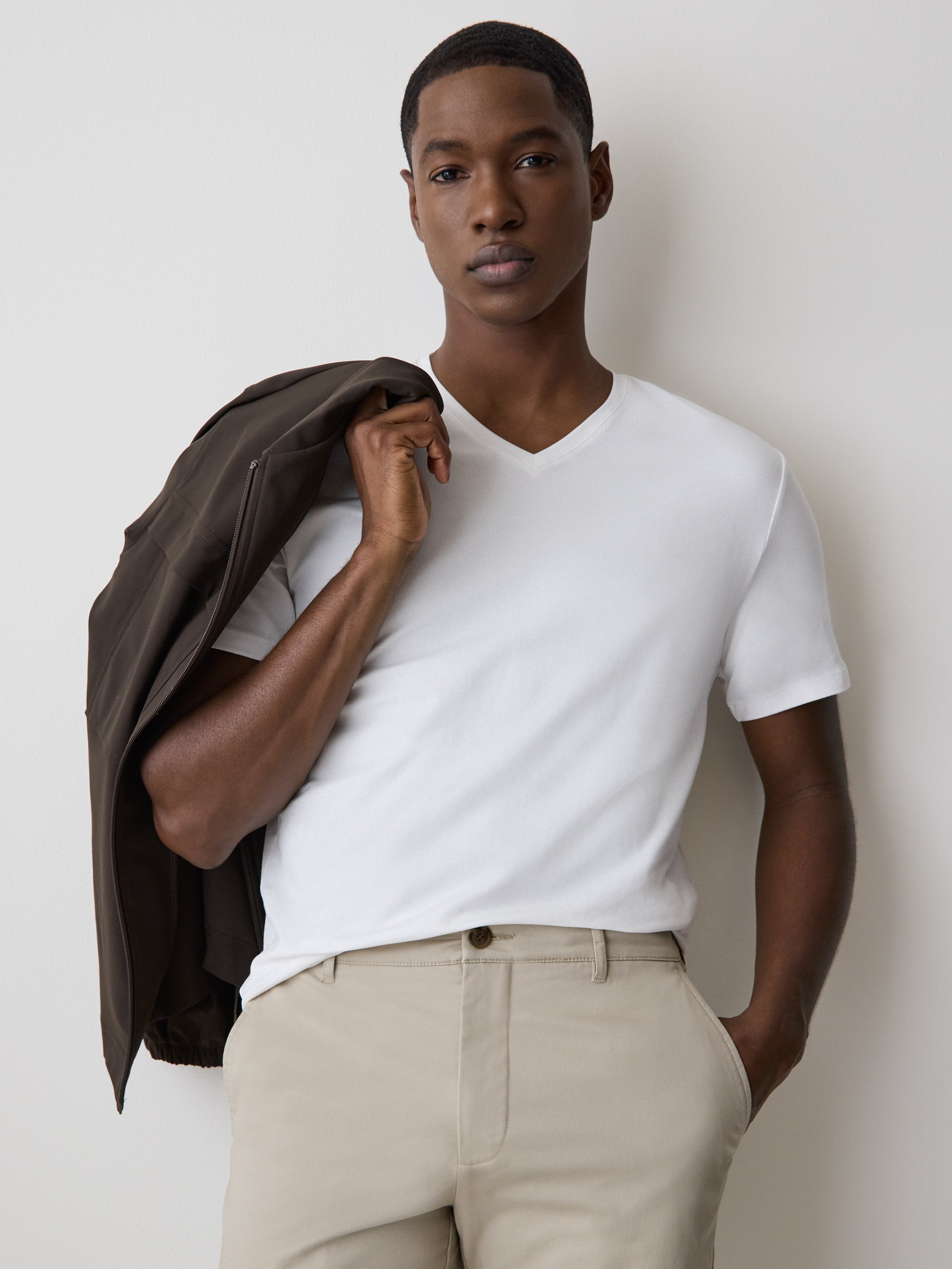 Supima Cotton (R) V-Neck T-shirt rw&co Exclusive Sale Price