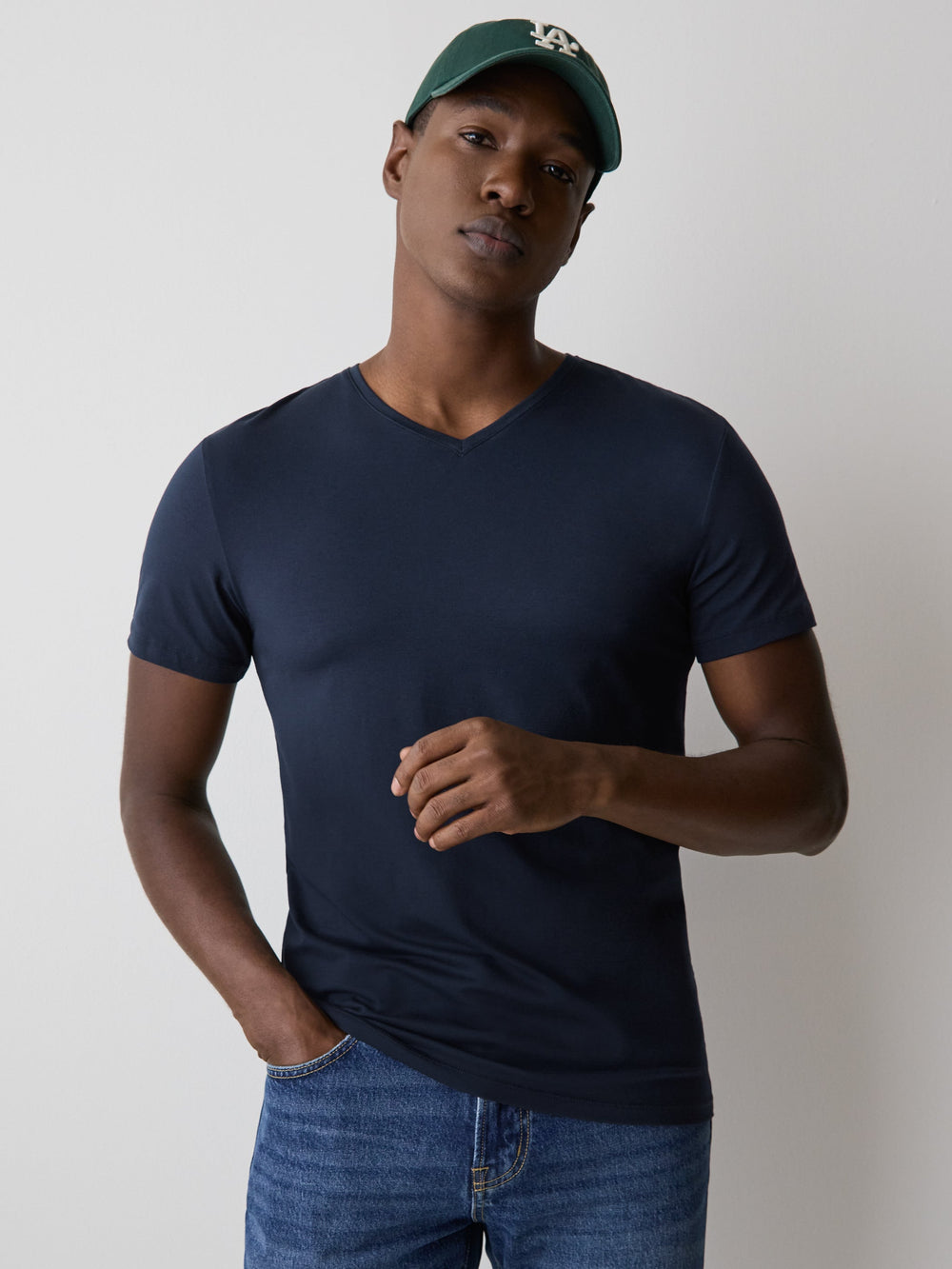 Supima Cotton (R) V-Neck T-shirt rw&co Exclusive Sale Price