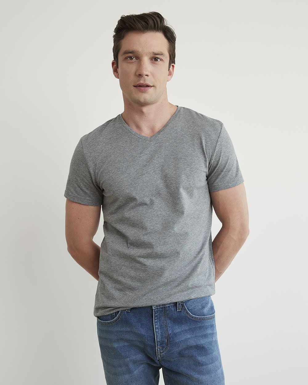 Supima Cotton (R) V-Neck T-shirt rw&co Exclusive Sale Price
