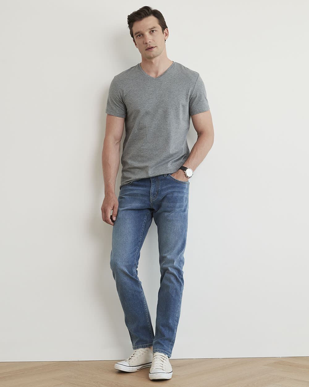 Supima Cotton (R) V-Neck T-shirt rw&co Exclusive Sale Price