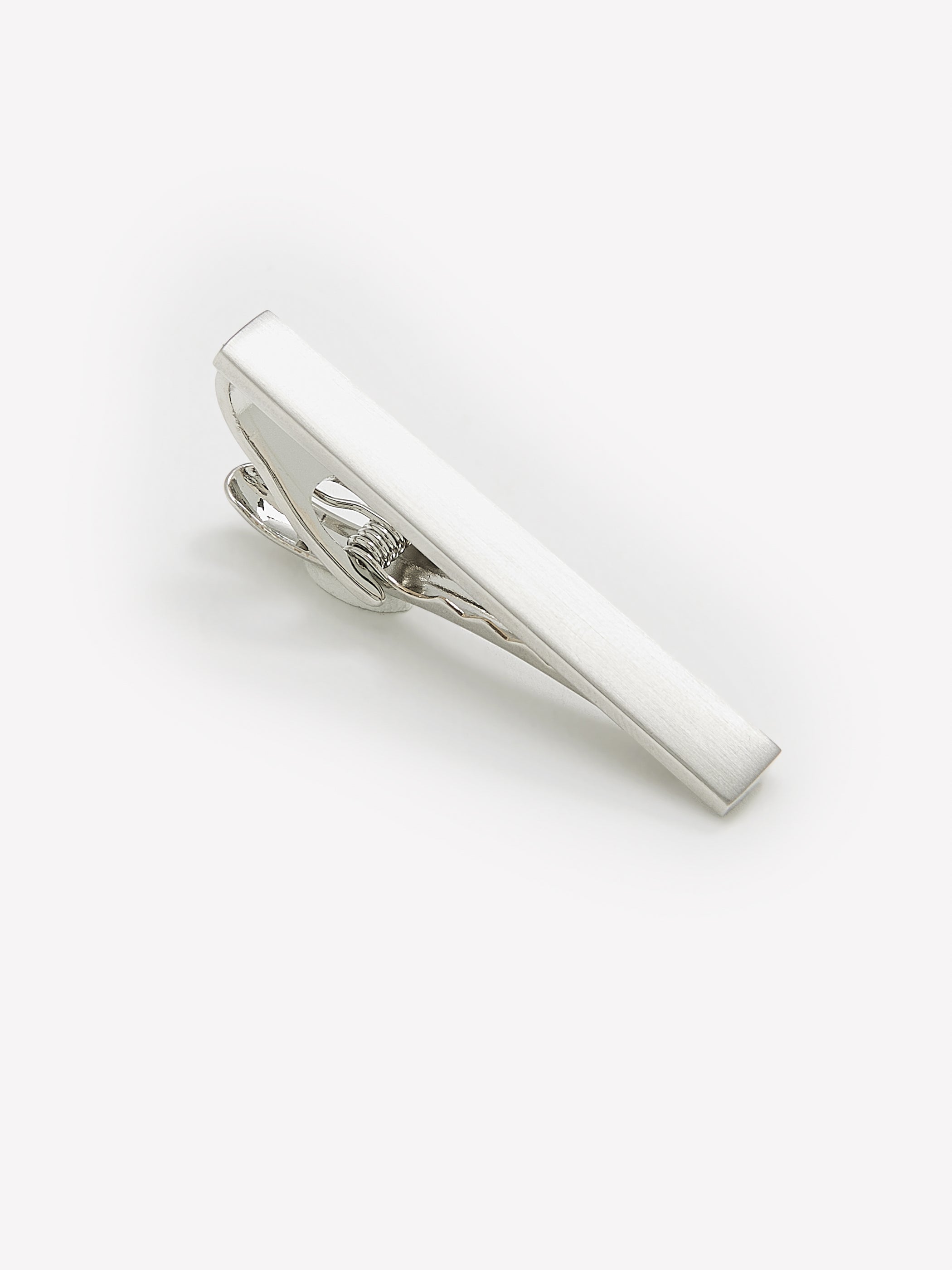 Matte silver tie bar rw&co Limited Time Discount
