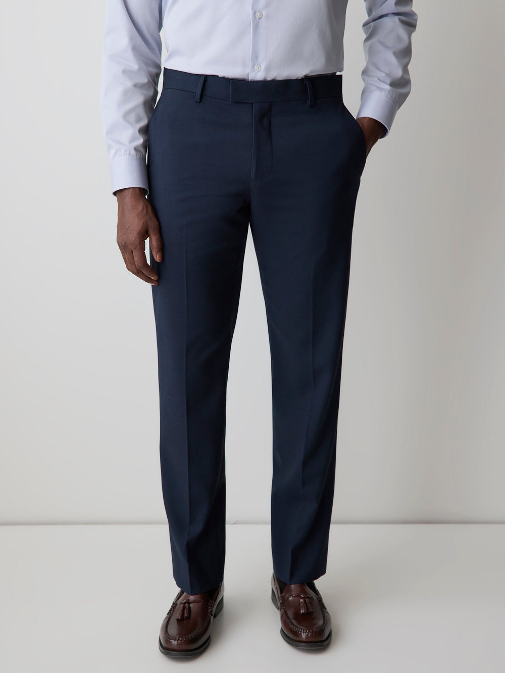 Essential Tailored Fit Navy Blue Suit Pant rw&co Special Promo Price