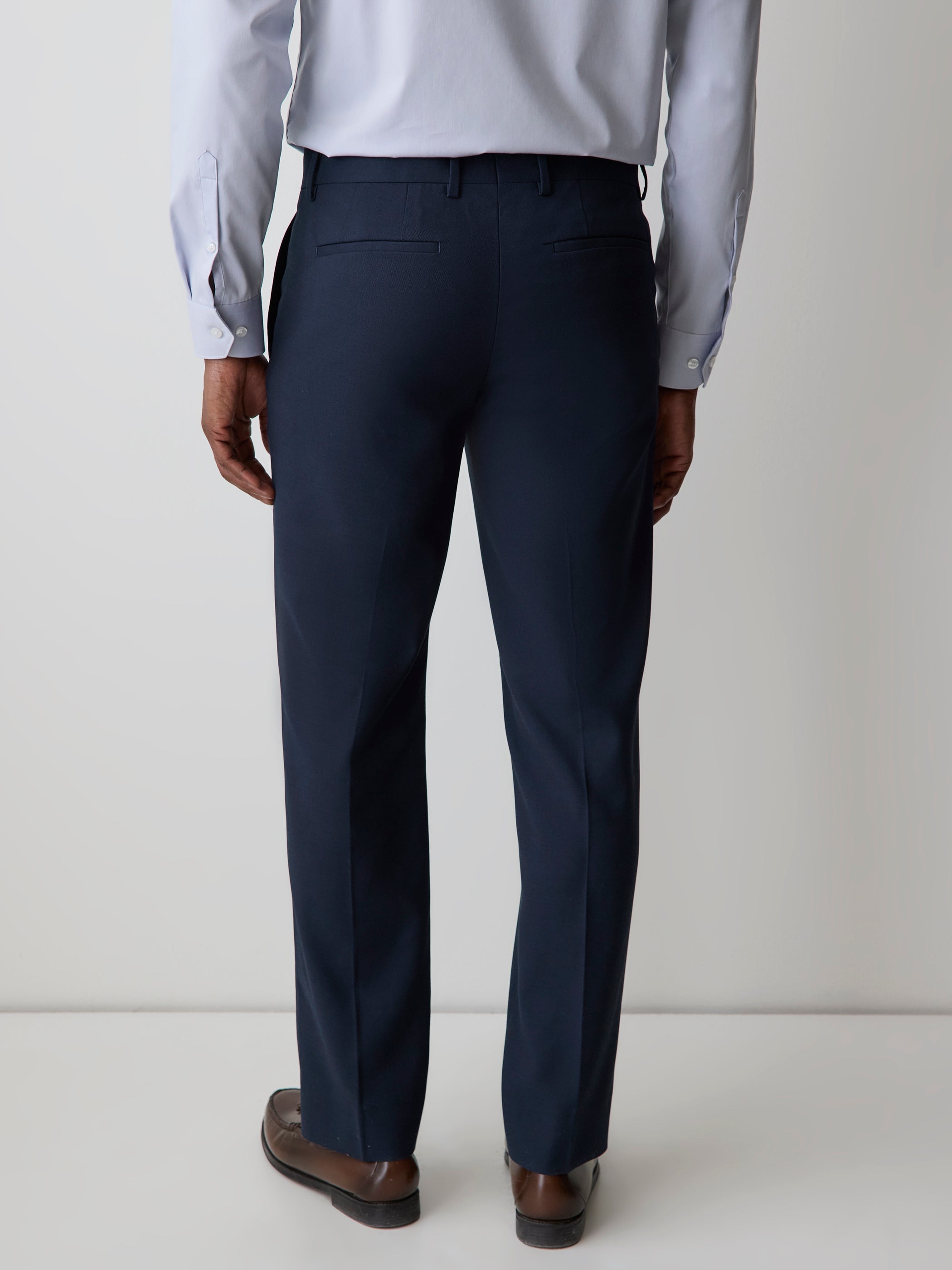 Essential Tailored Fit Navy Blue Suit Pant rw&co Special Promo Price