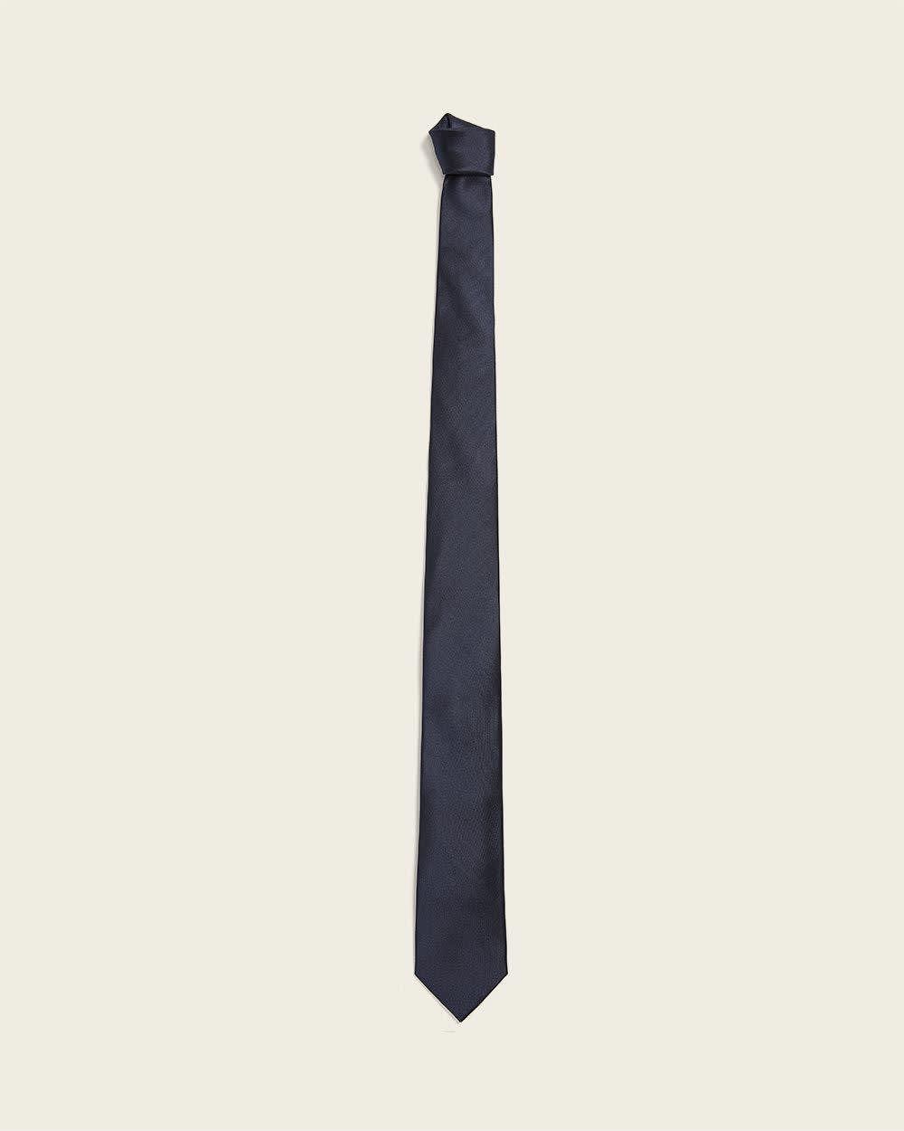 Skinny Dark Solid Tie rw&co Limited Time Discount