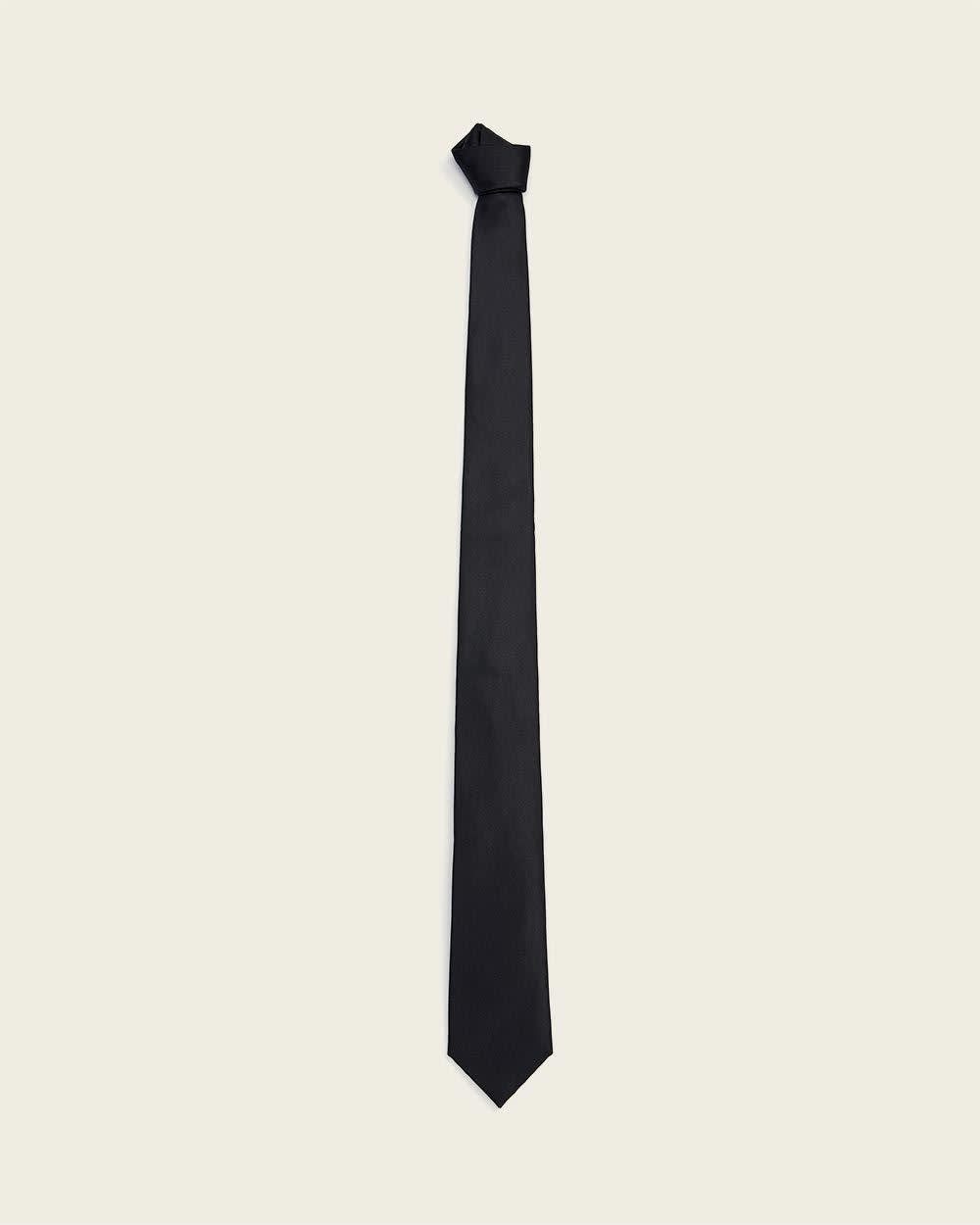 Skinny Dark Solid Tie rw&co Limited Time Discount