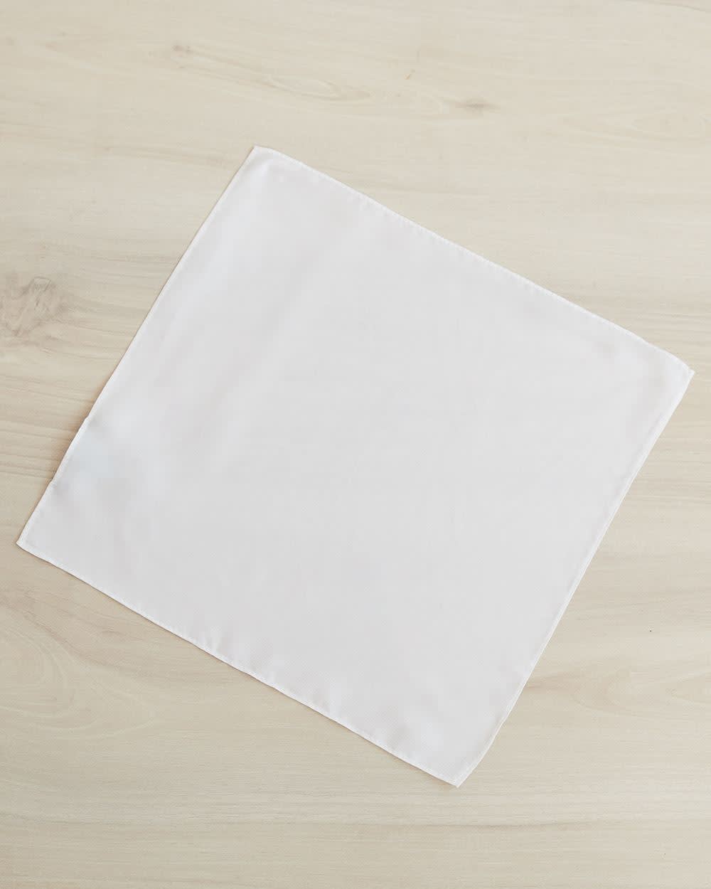 White pocket square rw&co Limited Time Discount