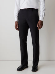 Essential Slim Fit Black Wool-Blend Suit Pant rw&co Exclusive Sale Price