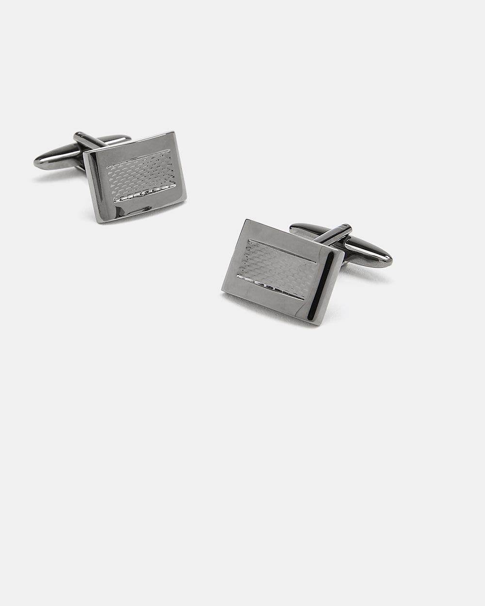 Shiny Gunmetal Cuff Links rw&co Special Promo Price