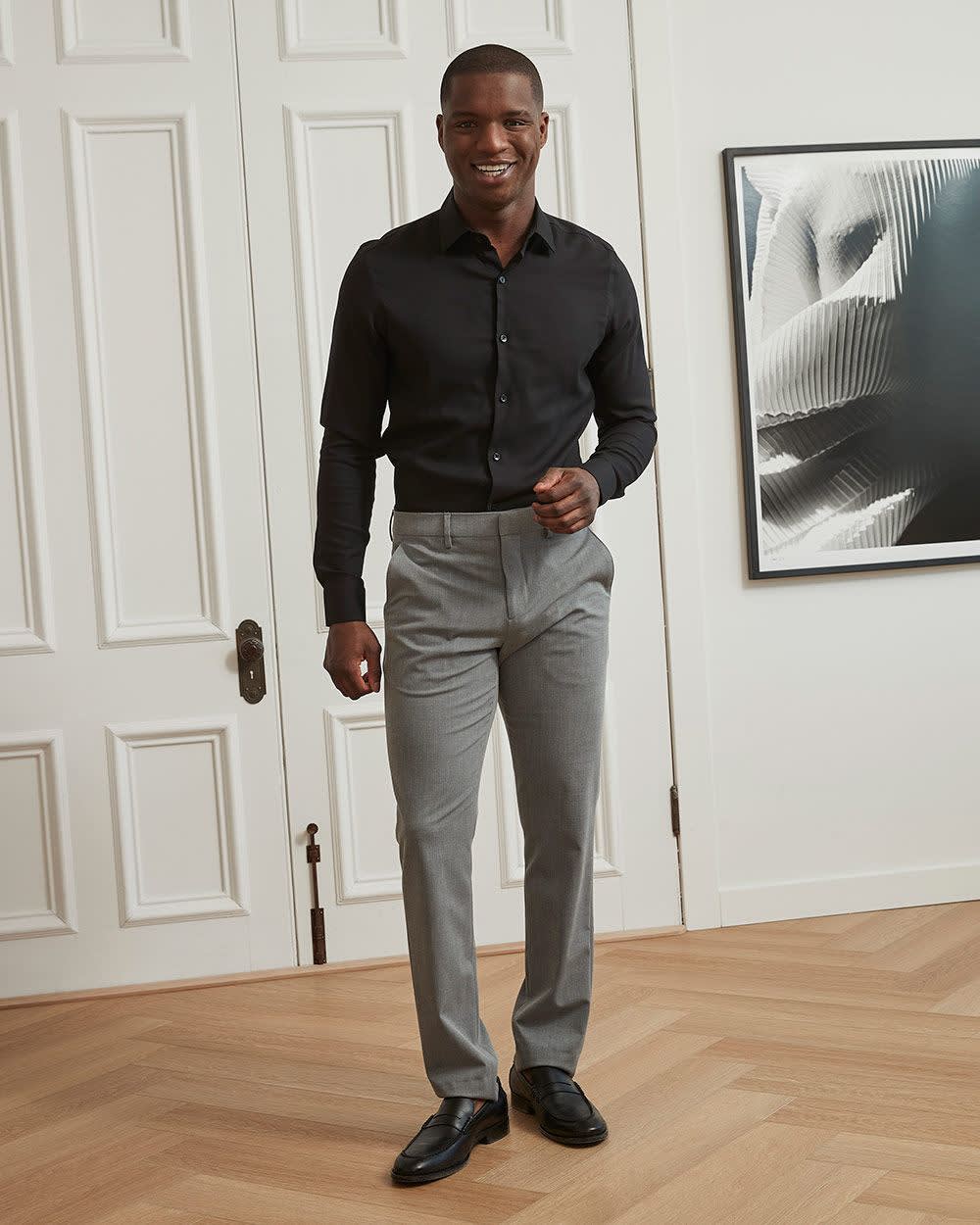 Slim Fit Performance Shirt rw&co On Sale
